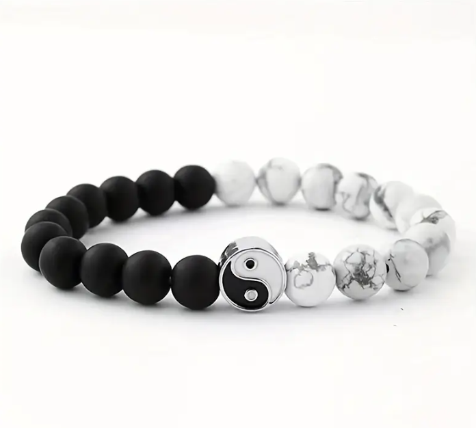 The Kyrox Hand-Woven Yin Yang Beaded Bracelet | Kyrox.pk